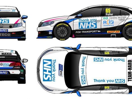 RCIB Sponsored Team Hard BTCC Cars for NHS
